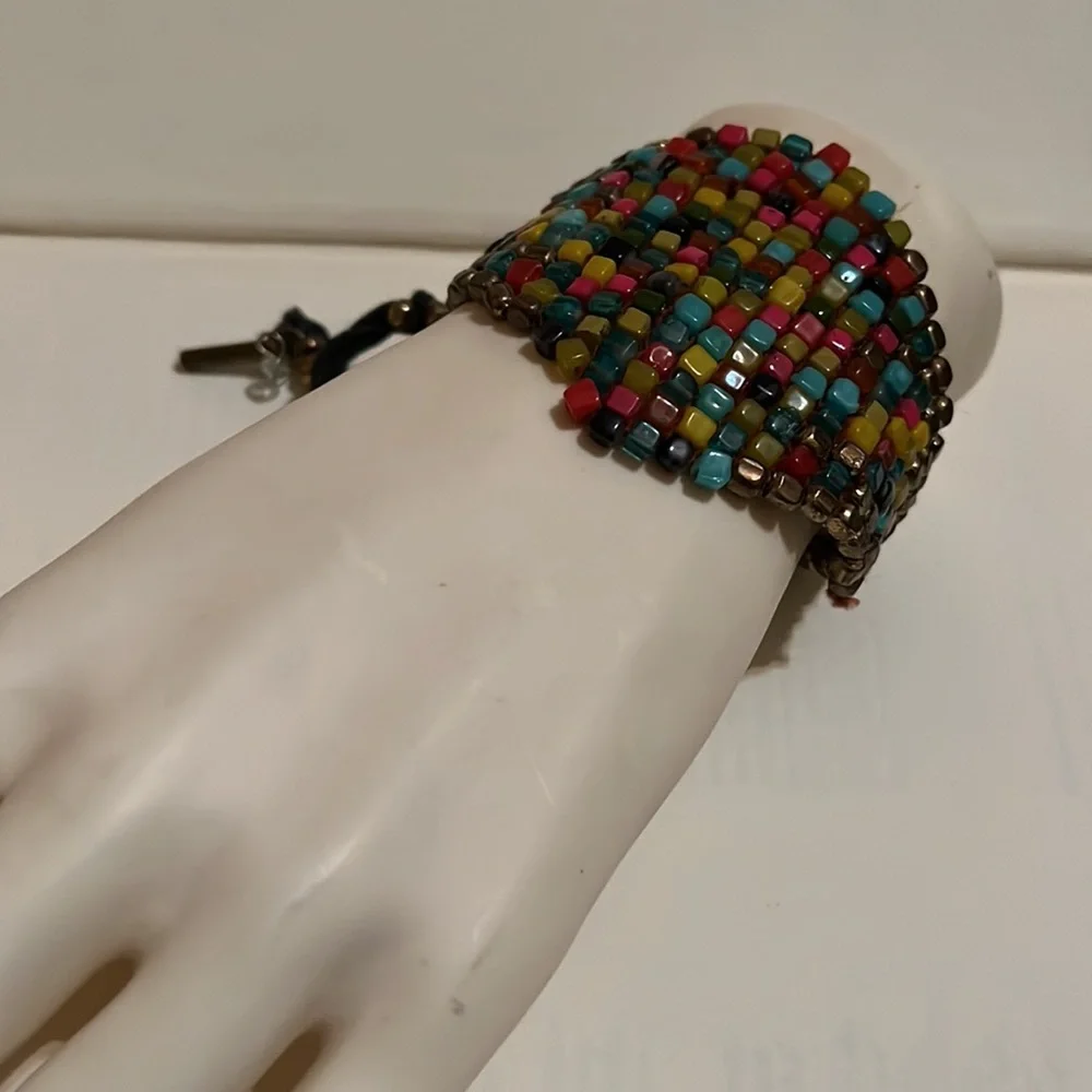 Kenneth Cole Beaded Sliding Length String Bracelet - Picture 3 of 3